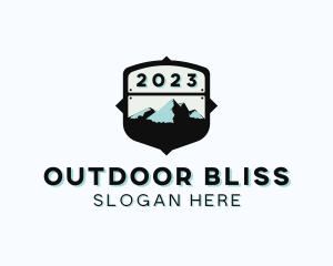 Mountain Hiker Adventure logo design