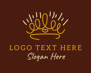 Simple - Elegant Simple Crown logo design