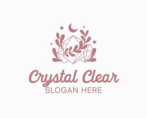 Mystical Sparkling Crystal logo design