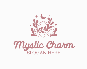 Mystical Sparkling Crystal logo design