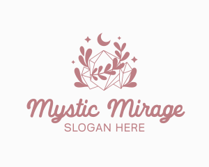 Mystical Sparkling Crystal logo design