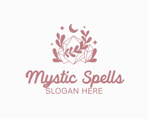 Mystical Sparkling Crystal logo design