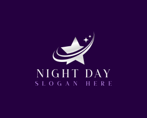 Cosmic Night Star logo design