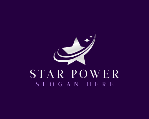 Cosmic Night Star logo design