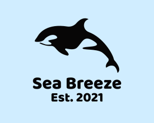 Marine Orca Mammal  logo design