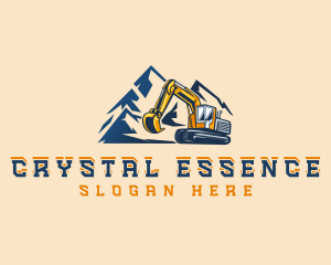 Industrial Quarry Excavation logo design