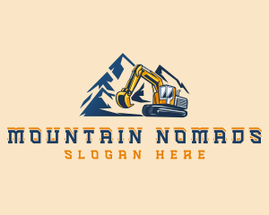 Industrial Quarry Excavation logo design