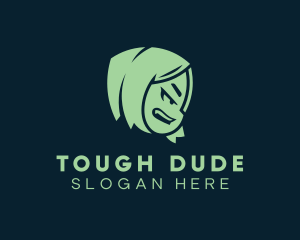 Tough Girl Head logo design