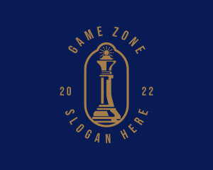 Queen Chess Board Game  Logo