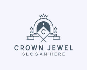 Wreath Crown Jewelry  logo design