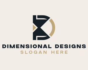 Interior Design Studio Letter D logo design