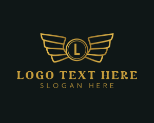 Elegant Golden Wings logo
