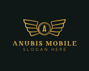 Elegant Golden Wings logo design