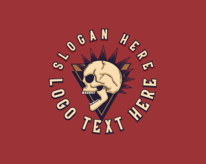 Skeleton Punk Mohawk logo
