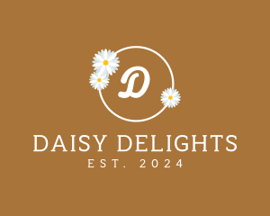 Sweet Daisy Flower logo