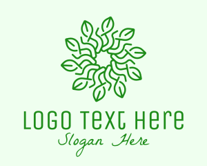 Florist Green Flower logo