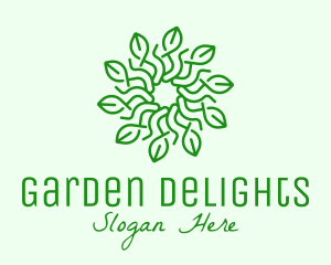 Florist Green Flower logo design