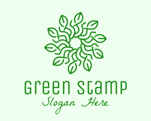 Florist Green Flower logo design