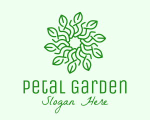 Florist Green Flower logo design