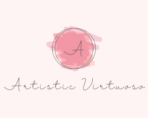 Watercolor Brush Strokes logo design