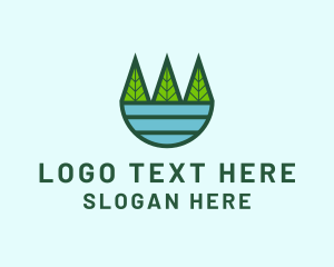 Nature Forest Lake Logo