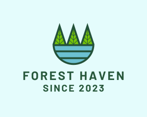 Nature Forest Lake logo design