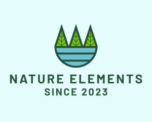 Nature Forest Lake logo design