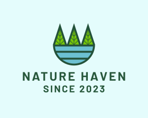 Nature Forest Lake logo design