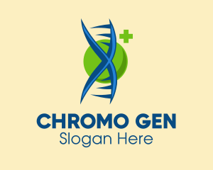 Digital DNA Chromosome logo design