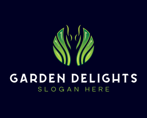 Leaf Garden Landscape logo design