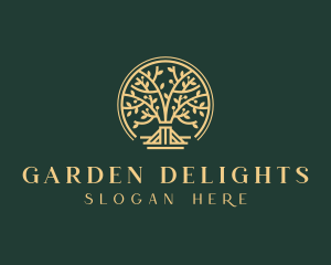 Sustainable Horticulture Tree logo design