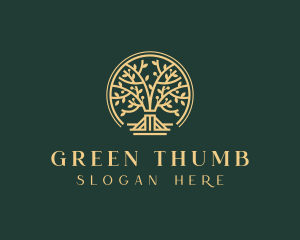 Sustainable Horticulture Tree logo design