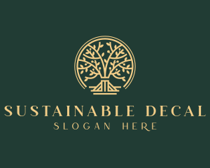 Sustainable Horticulture Tree logo design