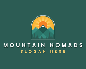 Sun Mountain Nature logo design