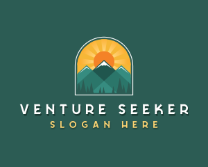 Sun Mountain Nature logo design