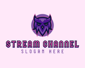 Owl Bird Streaming logo design