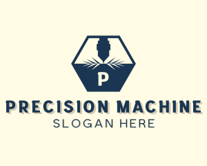 Mechanical Laser Machine logo design