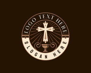 Spiritual Chalice Crucifix logo