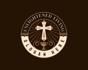 Spiritual Chalice Crucifix logo