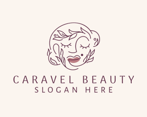 Natural Beauty Makeup logo design