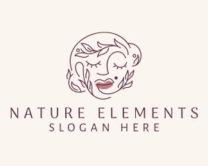 Natural Beauty Makeup logo design