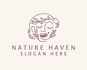 Natural Beauty Makeup logo design