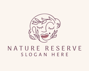 Natural Beauty Makeup logo design