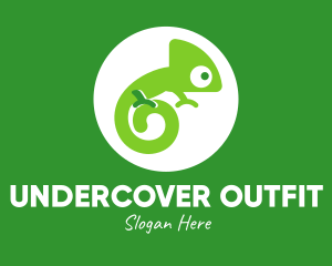 Green Spiral Chameleon logo