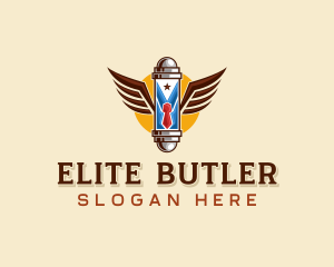 Butler Barbershop Wings logo design