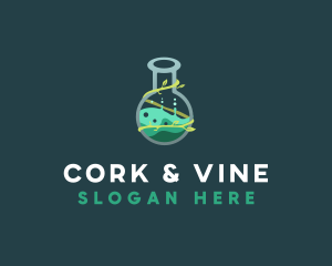 Vine Flask Laboratory logo design