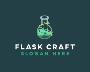 Vine Flask Laboratory logo design