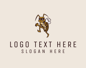 Cockroach Thief Burglar Logo