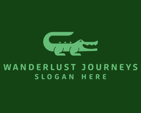 Crocodile logo example 1