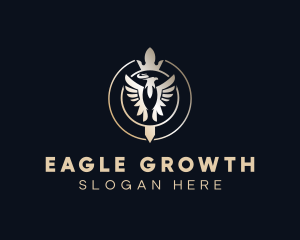 Imperial Eagle Crown logo design